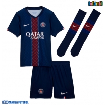 Camisa de Futebol Paris Saint-Germain Willian Pacho #51 Equipamento Principal Infantil 2025-26 Manga Curta (+ Calças curtas)